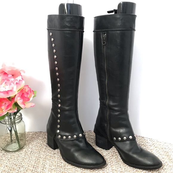Kork-Ease Shoes - Kork-Ease Black Studded Riding Boots